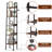 Ladder Bookcase, 5 Tier 13.5" Wide Steel Frame Storage Shelf, Anti-Tip-1727246557