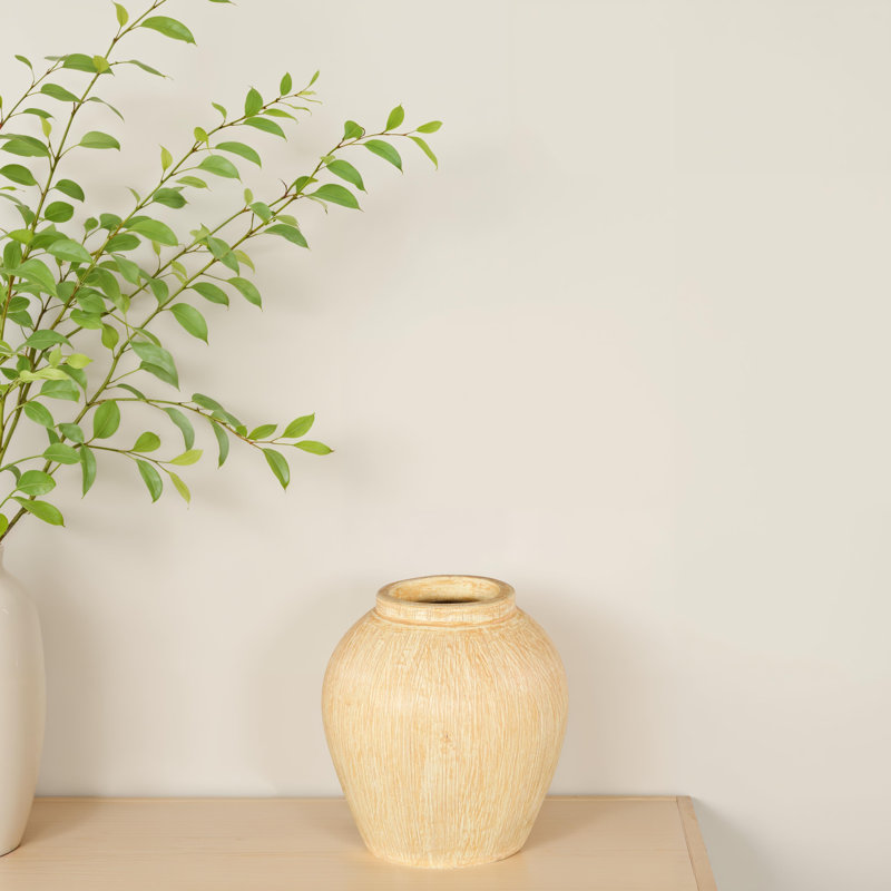 Vase Canary, jaune, globe