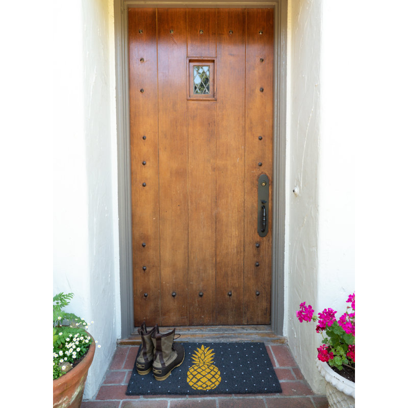 Esteves Non-Slip Polka Dots Outdoor Doormat
