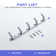 Wall Mounted 5-Hook Rustproof Robe and Towel Hooks