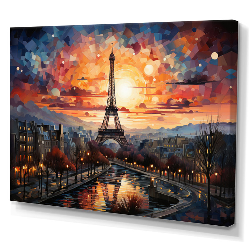 Mariejeanne Paris City of Lights IV - Reproduction, Toile tendue, H 34 po x l 44 po x P 1,5 po