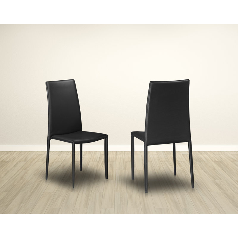 Chaise d'appoint rembourré, Noir