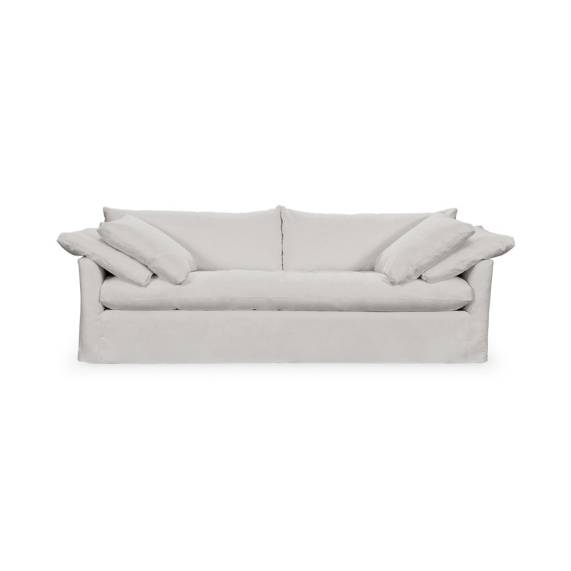 Cassiano Slipcovered Sofa, Elite Gray