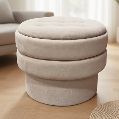 Repose-pieds rond avec rangement Modern