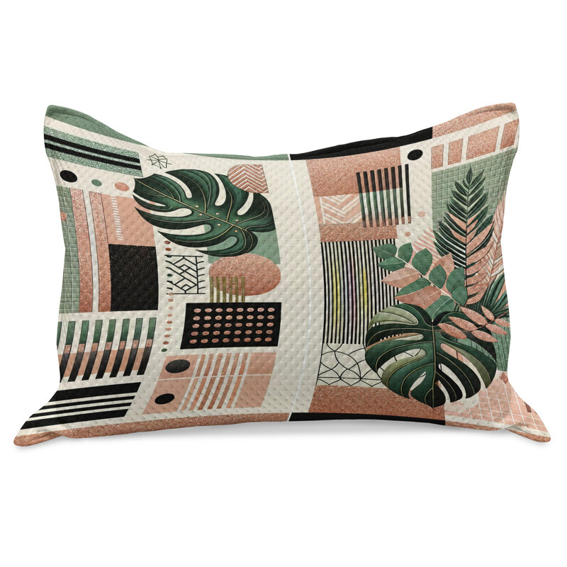 Housse de couette Ambes Monstera, H 20 po x l 30 po