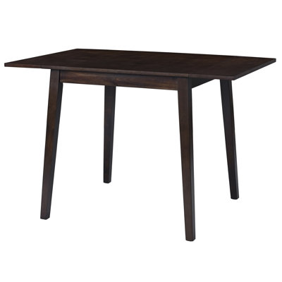 29"- 45" Extendable Dining Table for 4, Folding Kitchen Table with Rubberwood Legs