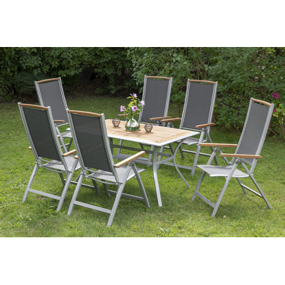 Nordquist 6 - Person Patio Dining Set Rectangular Table