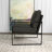 24.6" Wide Minimalist Soft Cushioned Back Upholstered Sled Base Arm Accent Chair (Set of 12)-108052972