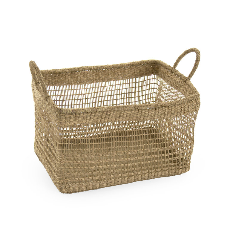 Decorative Basket, 11" H x 19" W x 14" D