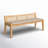 Donner Cane Back Cushioned Bench-1569490981