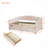Upholstered Daybed With Two Drawers And Wood Slat-803896123