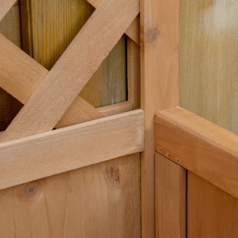 Remone Wood Planter Box with Trellis