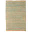 Tapis turquoise à tissage plat Kalos