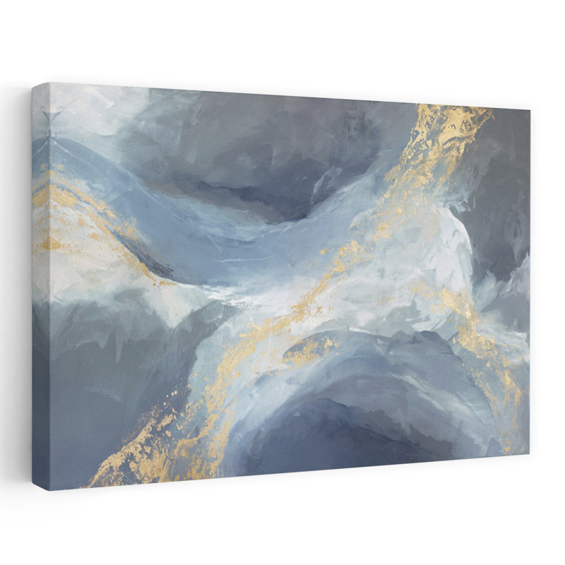 Art contemporain contemporain abstrait poisson élégant bord de mer, H 24 po x l 36 po