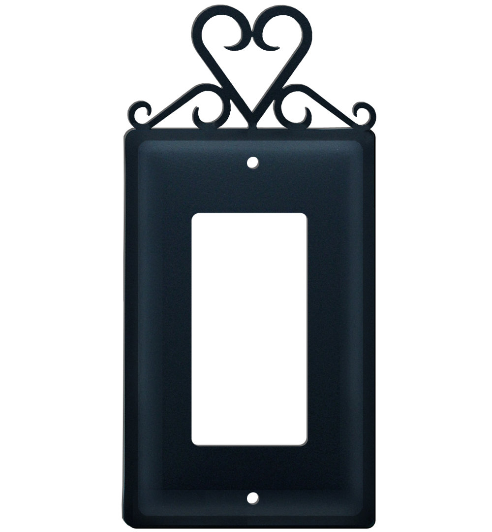 Text & Numbers 1 - Gang Rocker Standard Wall Plate Village Wrought Iron