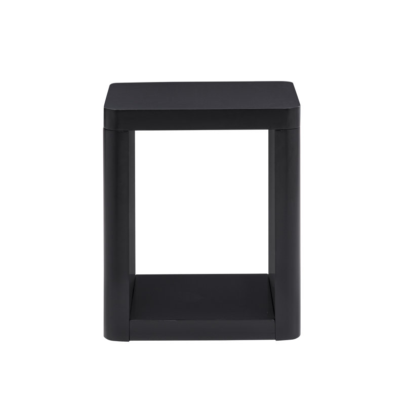 Noah Black Side Table, Black
