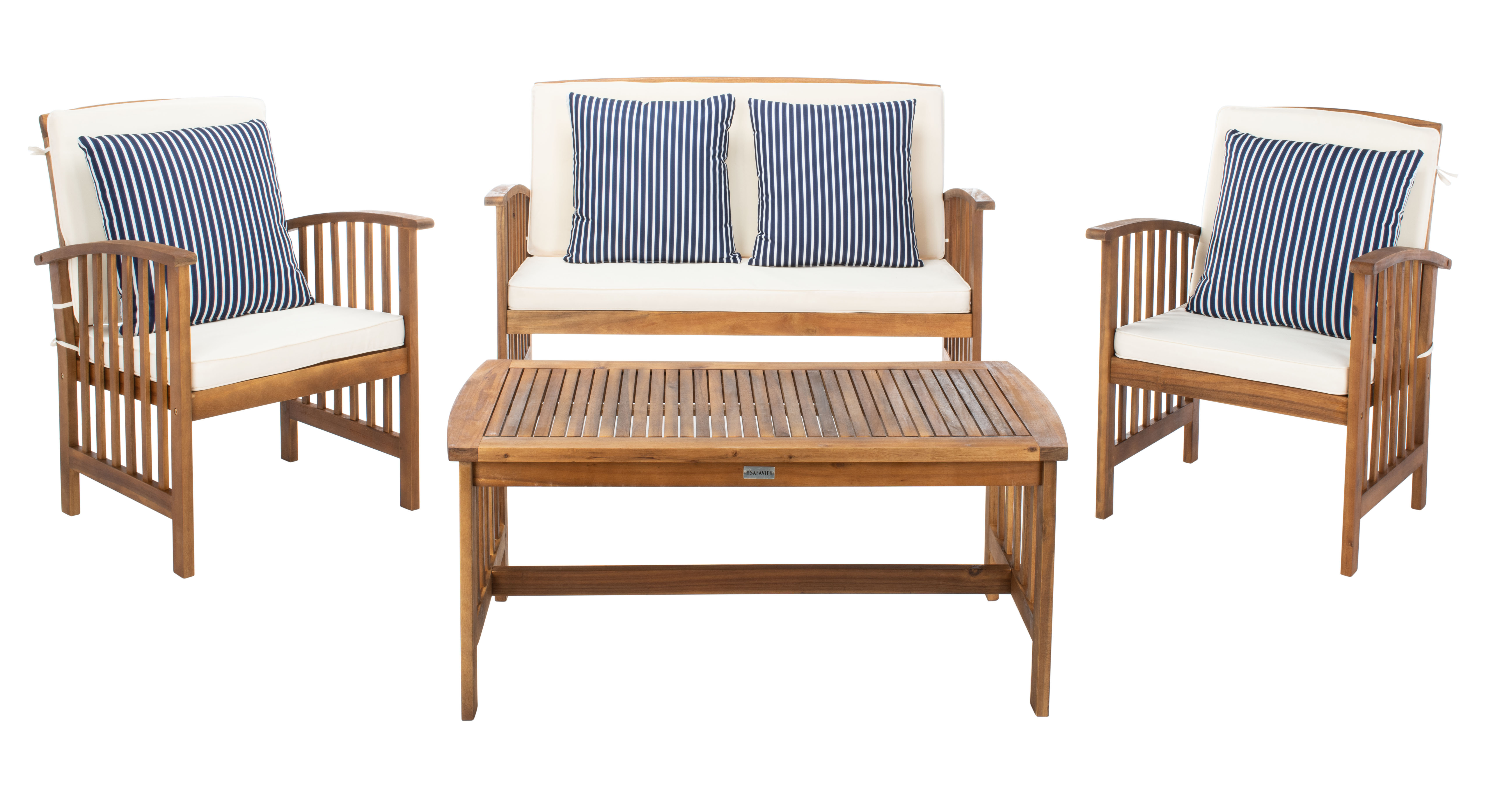 Longshore Tides Kuhn 4 Piece Sofa Seating Group with Cushions & Reviews | Wayfair