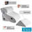 Memory Foam Wedge Pillow Set,Adjustable Back Support Pillow-248281647