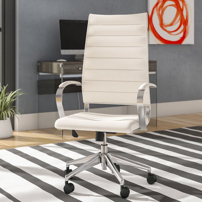 Fauteuil de conférence Rossie, Blanc