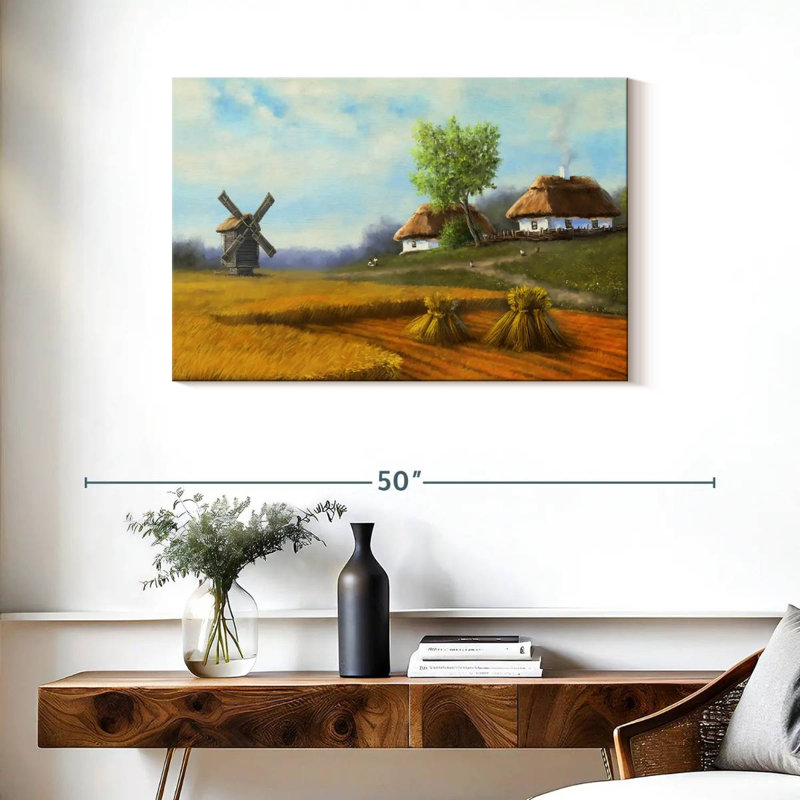 Alvord Ukraine Hay Field, 24" H x 36" W