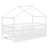 Wooden House Bed With  Trundle-1620290188