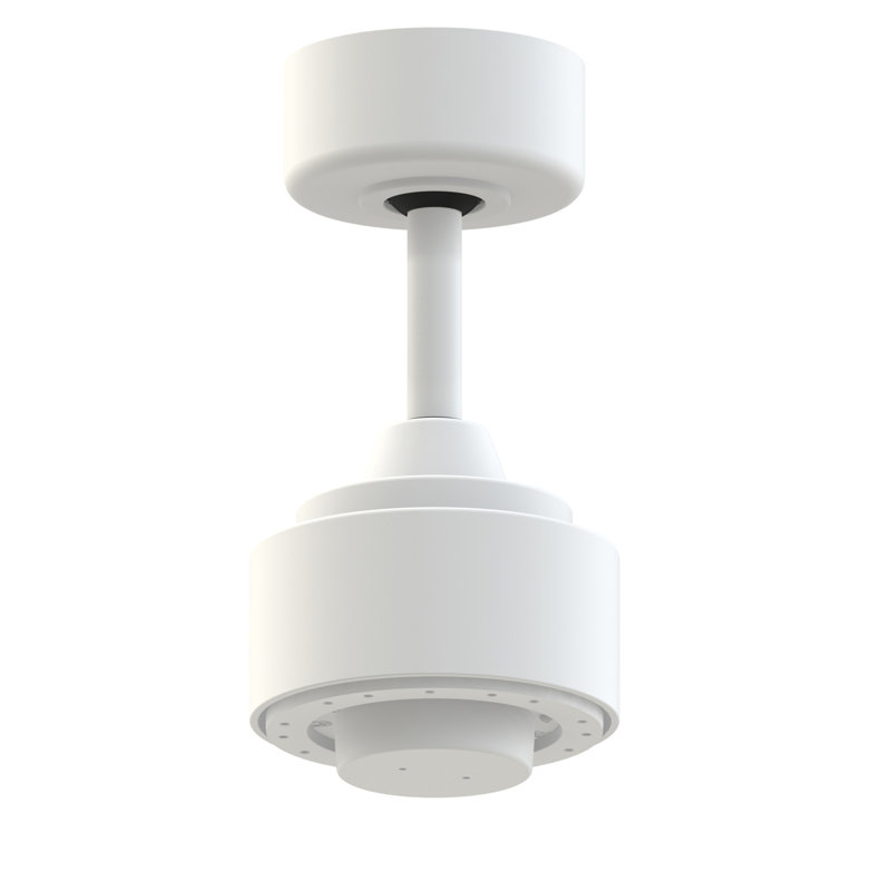 TriAire Custom Indoor/Outdoor Ceiling Fan DC Motor- Matte White, Matte White, 15.92'' H X 7.09'' W X 7.09'' D 