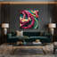 Hawaiian Modern Lei Patterns Purple Canvas Wall Art-945867141