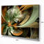 «Symmetric Orange Green Fractal Flower», reproduction d'impression sur toile tendue-63679042-63679044