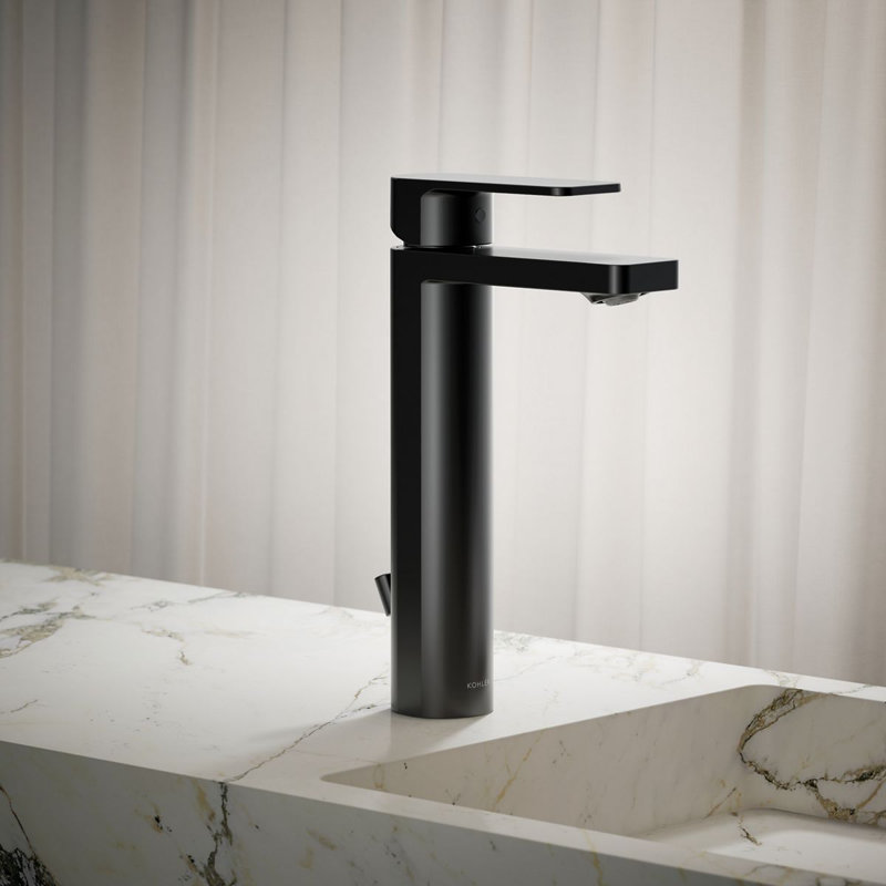 Parallel™ Tall Single-Handle Bathroom Sink Faucet, Single-Hole Faucet with Pop-Up Drain, 1.2 GPM, 1