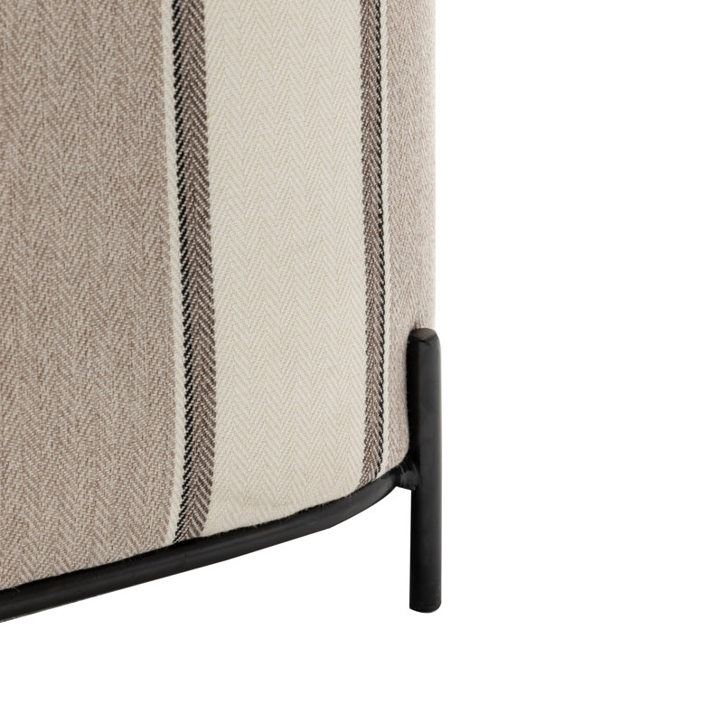 Banc rembourré Degeorge, Rayure brune