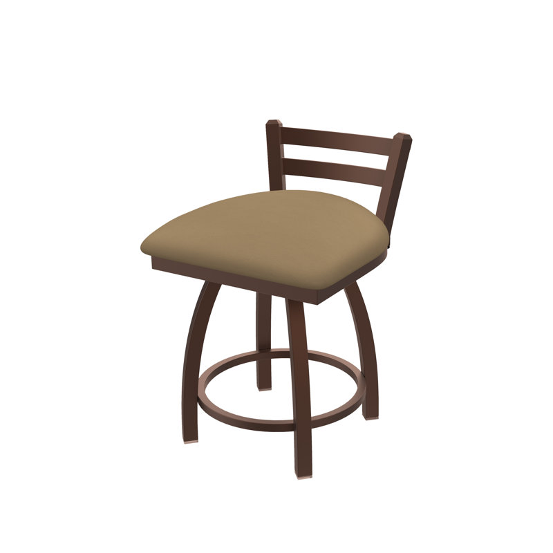Tabouret de coiffeuse en métal Jackie, Bronze, Vinyle - sable Canter