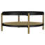 Table basse ronde avec étagère de rangement Benson-1244115873