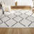 Schleicher Moroccan Diamond Shag White/Gray Rug-985841620