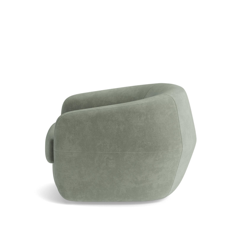 Elaine Swivel Chair, Velvet - Sage