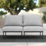 Layinsun Outdoor Patio Woven Rope Wicker Modular Single Chair (Set Of 2)