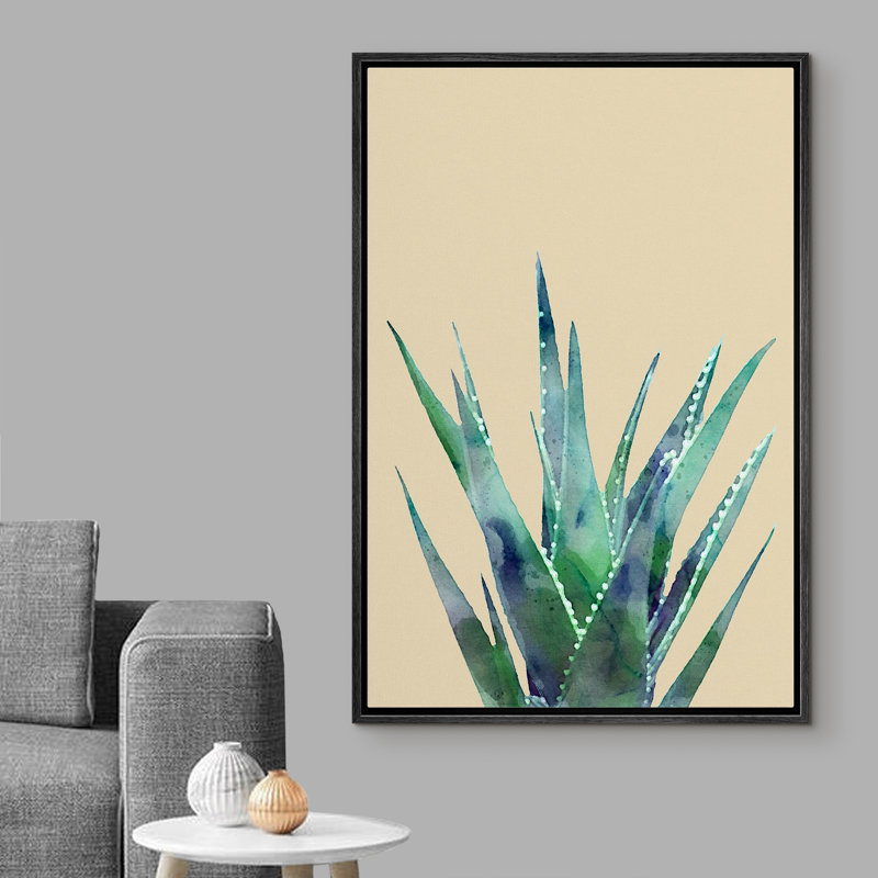 Peinture sur toile, cadre flottant, Noir, H 24 po x l 36 po x P 1,5 po