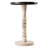 Pedestal Tray Top End Table for Holding Drinks, Lamps or Plants, Black