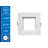 4'' Selectable Color Temperature 10.73 Watt Dimmable Air-Tight IC Rated LED Canless Recessed Lighting Kit