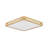 Scandinavian Dimmable Hollowed Design Square Wooden Led Flush Mount