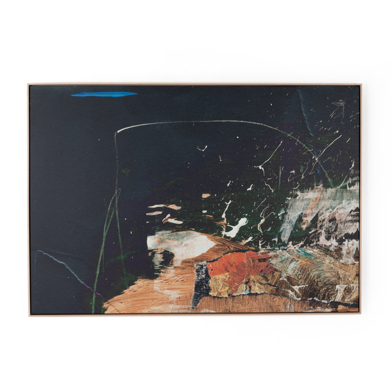 Class Print by Dan Hobday, Natural Framed, 40" H x 60" W x 2" D