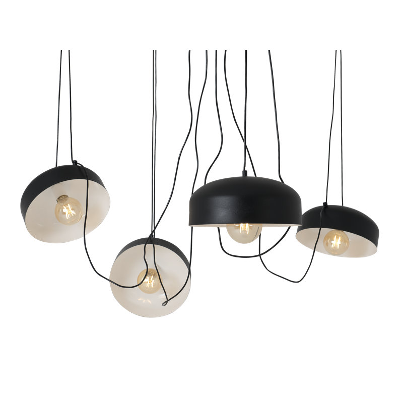 Allan 4 - Light Unique/Statement Pendant, Black