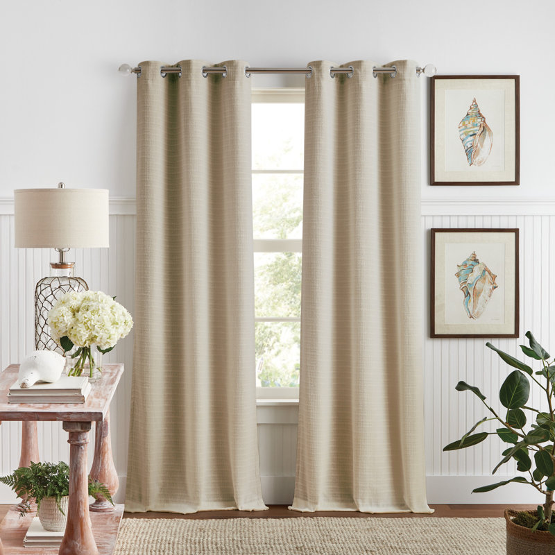 Paire de rideaux Martha Stewart Sutter, L 37 po x L 95 po, Sable