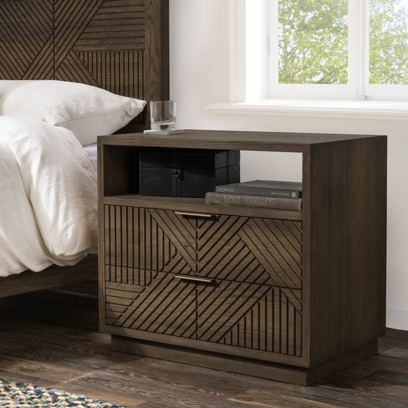 Santa Clara 2 - Drawer Nightstand, Toasted Brown