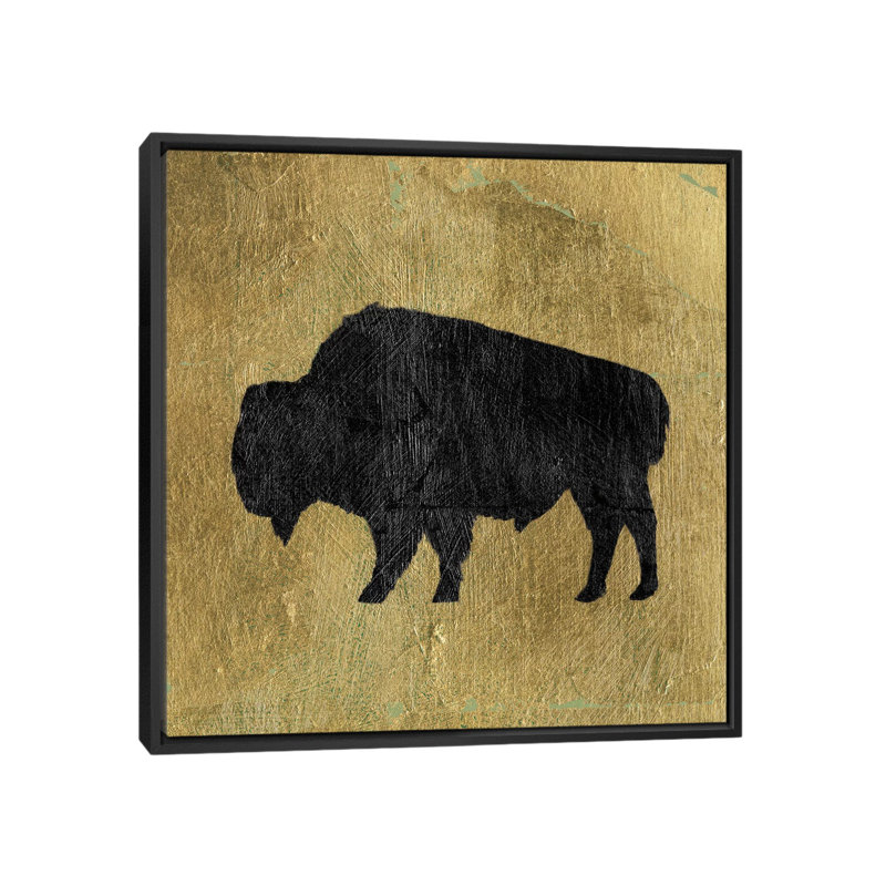 « ii », impression sur toile Golden Lodge, H 18 po x l 18 po x P 1,5 po, Toile avec cadre noir, Pas de tapis