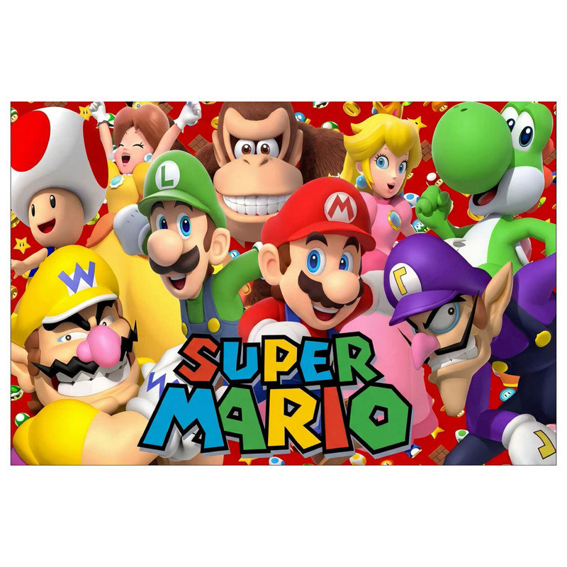 Tapis pour enfant Super Mario, 47 po x 71 po Super Mario Birthday Party Decorations