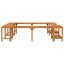 Contour de spa Vidaxl brun-115841982