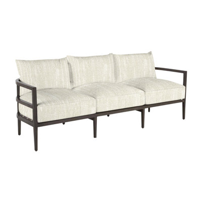 Santa Barbara 86.63" Wide Outdoor Patio Sofa with Cushions