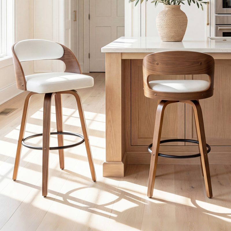 Tabouret de bar et tabouret de bar Artnagullian, Tabouret de comptoir (siège d'une hauteur de 25 p, Blanc