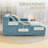     Chenille Chaise Lounge Chair Indoor,Single Sleeper Sofa Chair with Pillows,Comfy Compression Sofa Bed for Livingroom,Bedroom,No Assembly Required-Blue-548218734