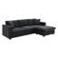 Canapé modulaire de 101 po x 66 po avec housse et structure mobile en fer pour 4 canapés décoratifs pour salon, appartement, bureau, construction solide